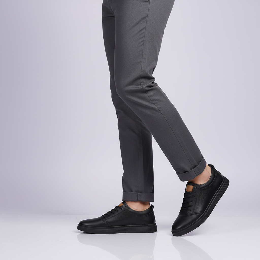 Men's Leather Sneakers | Stylish Comfort Trainers
