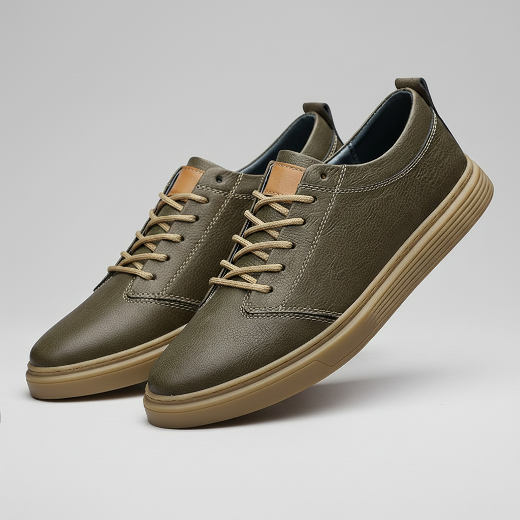 Men's Leather Sneakers | Stylish Comfort Trainers