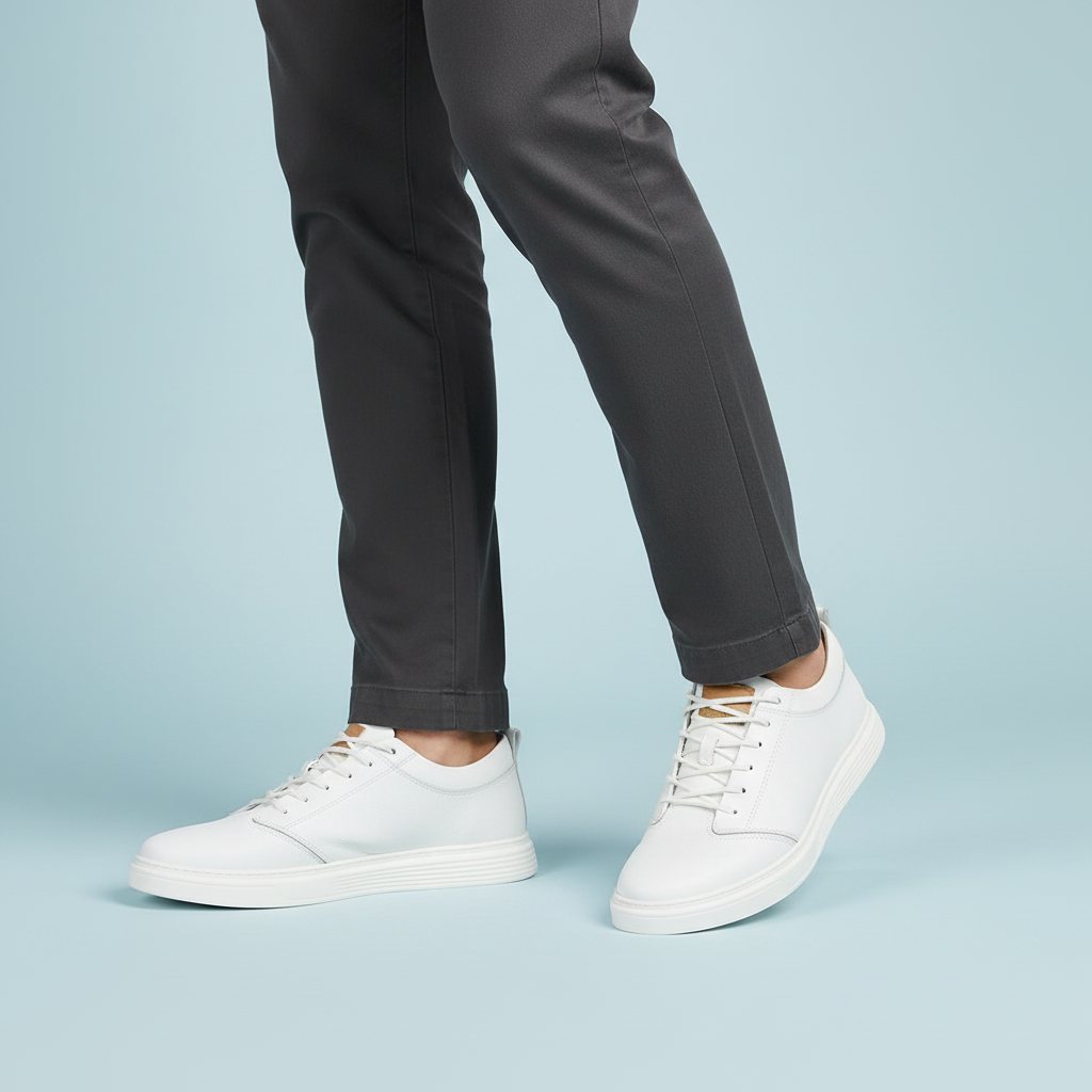 Men's Leather Sneakers | Stylish Comfort Trainers