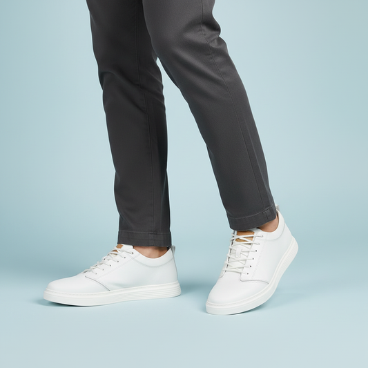 Men's Leather Sneakers | Stylish Comfort Trainers