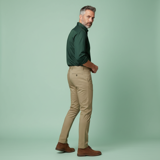 Saul | Men's Slim Fit Stretch Trousers